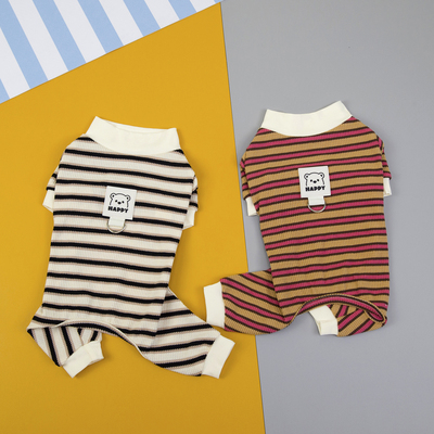 可爱皮标比熊博美四脚春秋宠物