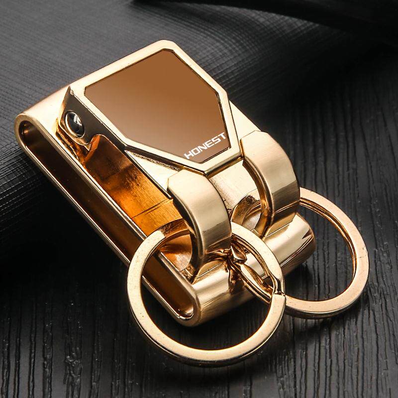 百诚高端高档定制汽车钥匙扣男士腰带穿皮带腰挂式锁匙扣男生圈环