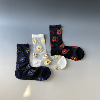 女袜玻璃丝中筒袜透气丝袜
