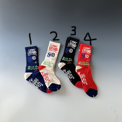 小众潮袜毛巾底运动袜情侣袜