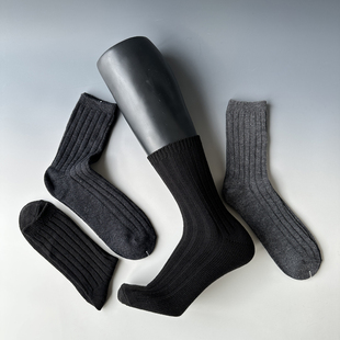 日本羊毛袜商务男袜子春秋冬美利奴西装袜休闲软糯保暖外贸袜子男