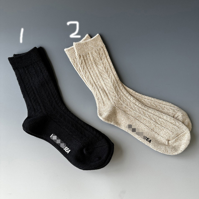 日本女袜贵牌高品厚款女中筒袜