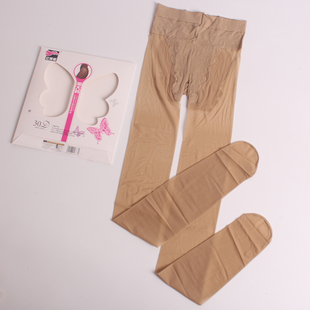 6双红辣椒比基尼丝袜春夏女30D薄款加档加大连裤袜黑色肤色透肉