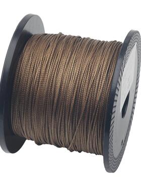 加硬前导线土黄色8编大力马编织线包芯尼龙PE线路亚盘钩沉水鱼线