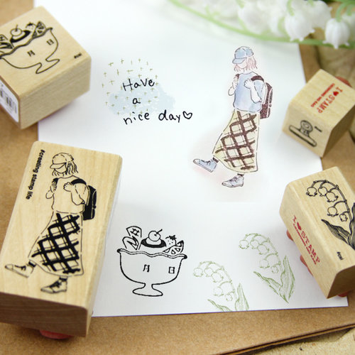 Kodomonokao木头手帐印章