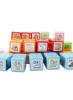 KODOMO NO KAO童颜迷你浸透印章Pom Stamp熊猫海豹恐龙汽车手帐账