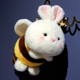 可爱蜜蜂兔毛绒玩具公仔玩偶小蜜蜂摆件生日礼物女生闺蜜小兔bee