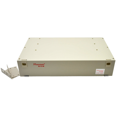 菲尼特 48芯LC单模ODF光纤配线架机架式单元体熔纤盘配线箱电信级LC多模满配尾纤法兰