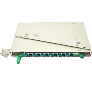 菲尼特 12芯LC单模ODF光纤配线架机架式单元体熔纤盘配线箱电信级LC多模满配尾纤法兰