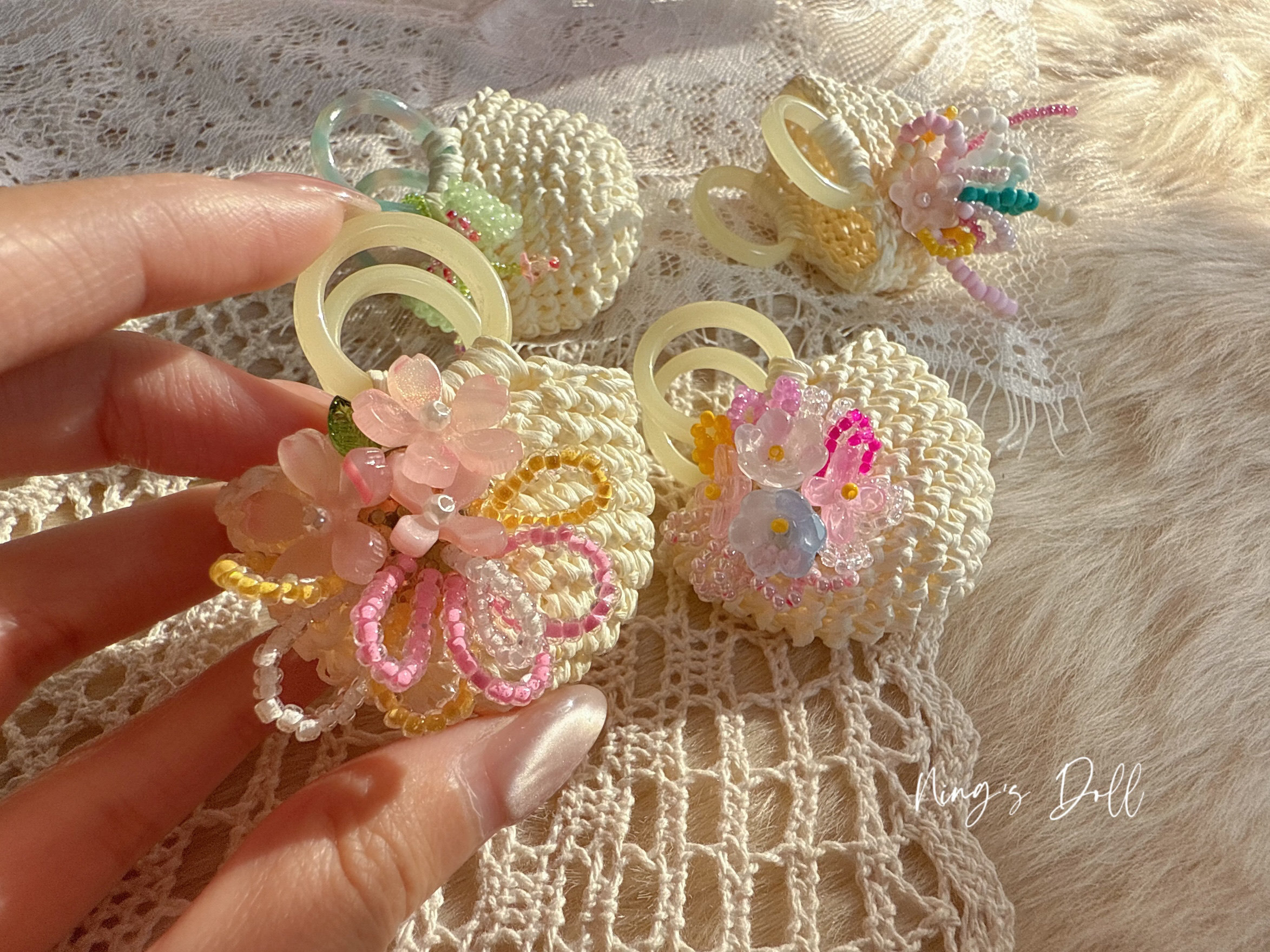 【现货包邮】blythe小布bjd手工编织拉菲草包包