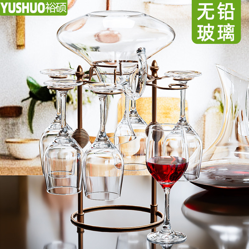 欧式葡萄酒杯高脚杯红酒杯带杯架图片
