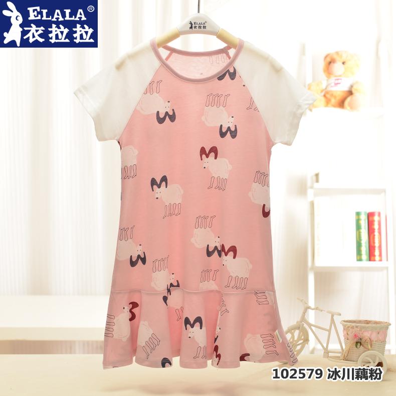 衣拉拉新款女童裙子莱卡