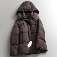 「90鹅绒」轻松穿出松弛感连帽显瘦百搭廓形长袖保暖女羽绒服M049