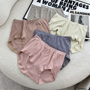 B667 女彩纱棉收腹提臀收小肚子舒适抗菌三角裤 高腰加大码 内裤