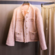 粉色小香风精致亮丝粗花呢2025秋季 短外套B739 显瘦女装 新款 长袖