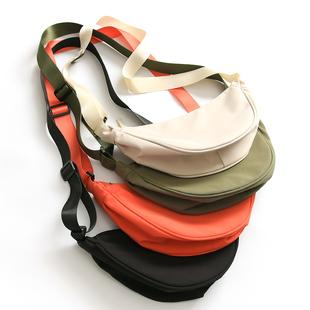 M634帆布包包女2021新款 日系原宿饺子包简约百搭学生单肩斜挎包潮