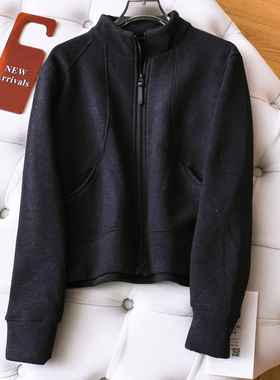 立裁修身重工加绒加厚显瘦立领修身拉链门襟长袖休闲女装外套Q355