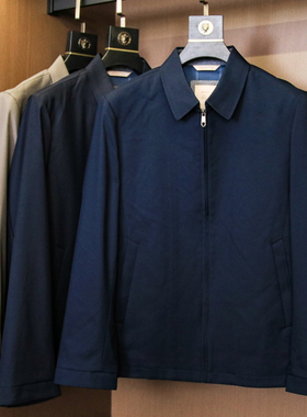 高端质感！纯色秋季男士翻领行政商务通勤笔挺长袖外套夹克G516