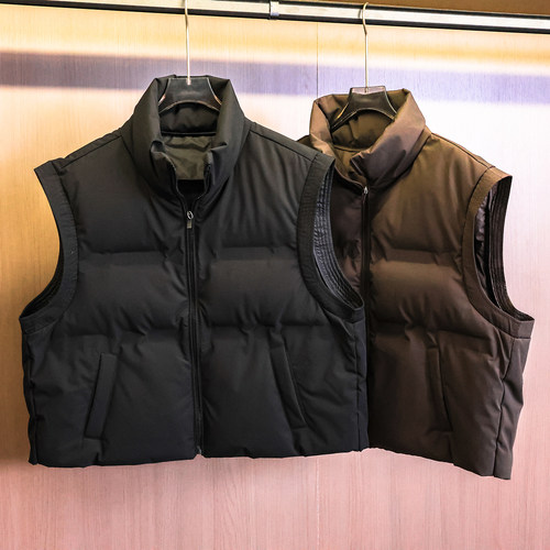 宽松廓形防风立领保暖羽绒马夹女