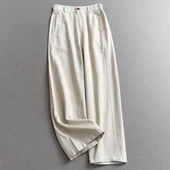 2025秋季 新款 百搭休闲裤 纯色半松紧腰宽松显瘦高腰阔腿裤 女裤 V207