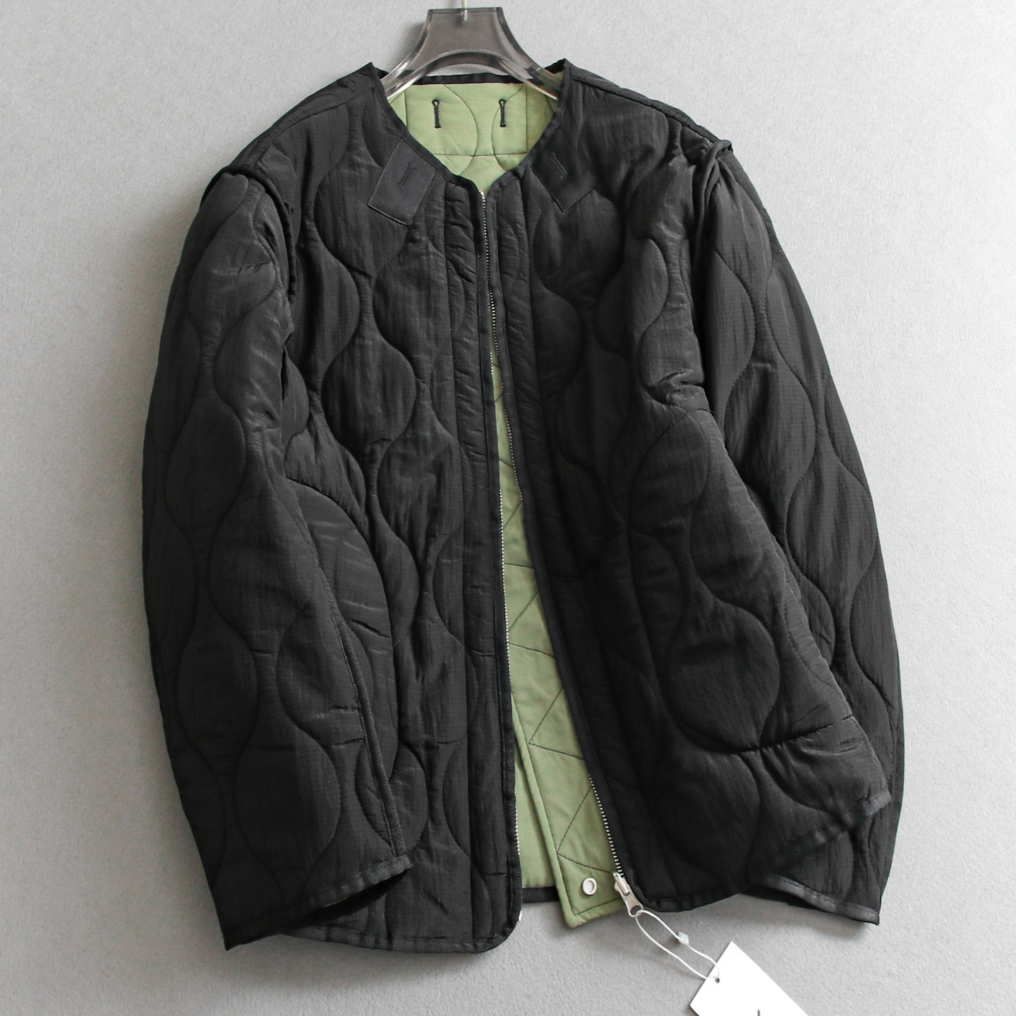 双面穿撞色拼接宽松廓形显瘦棉衣