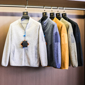 男女同款 户外立领抓绒保暖运动登山徒步冲锋衣内胆夹克外套N997