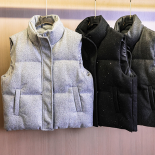 坎肩百搭女马夹M187 纯色立领加厚保暖棉服外套无袖 时尚 休闲好穿