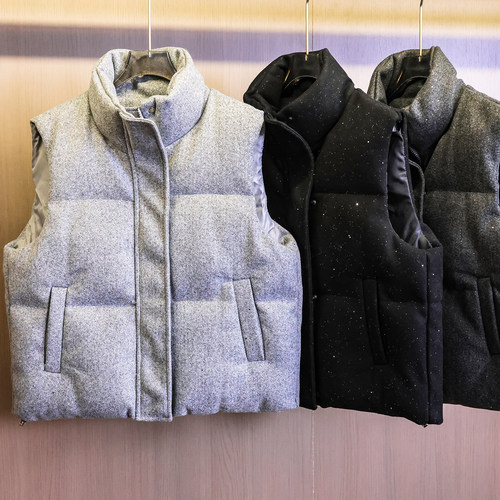 纯色立领加厚保暖棉服外套女马夹