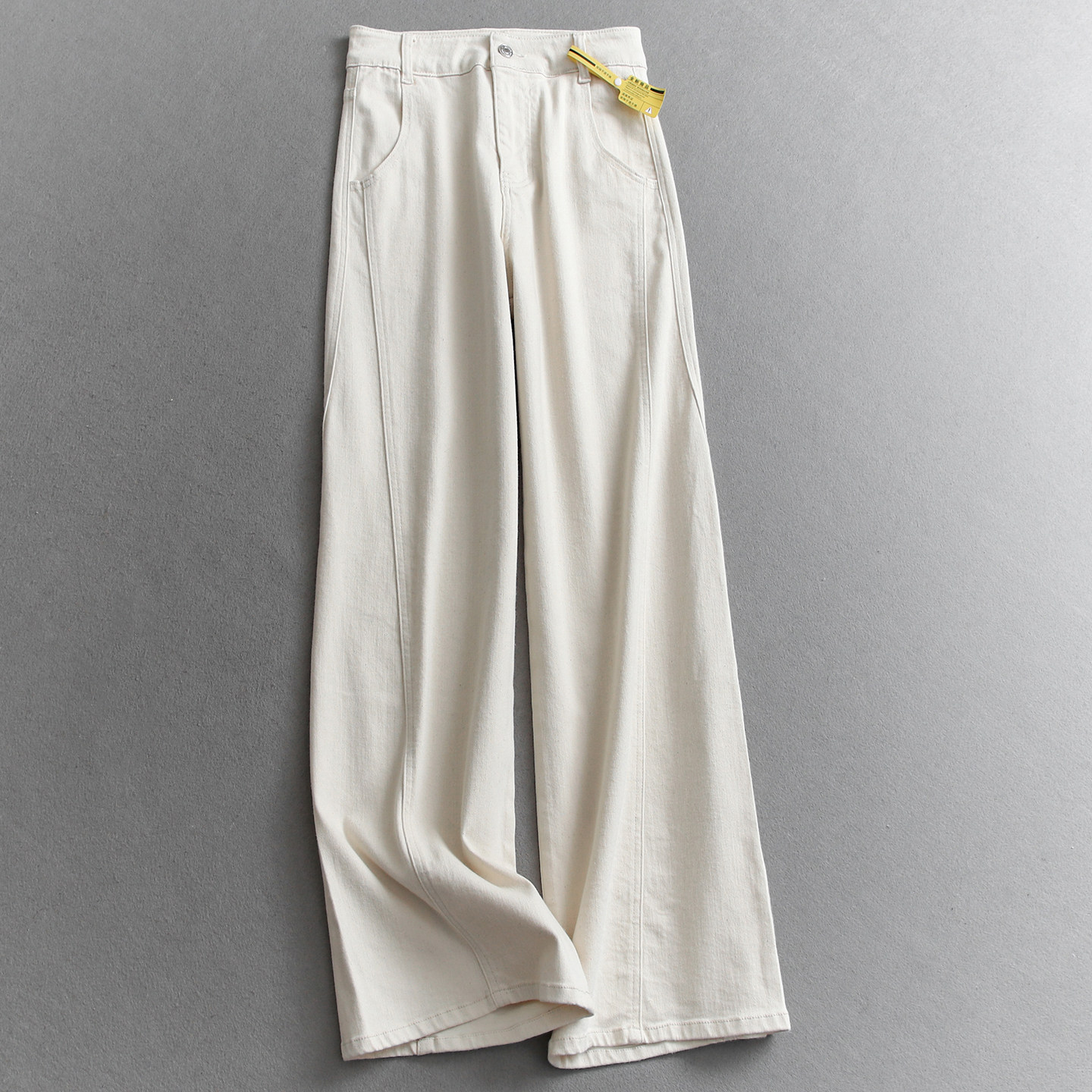 极简纯色高腰显瘦立裁宽松阔腿裤2026春季新款拖地裤女牛仔裤W138,女装/女士精品,牛仔裤,淘宝优惠券,粉丝福利购,淘宝优惠卷