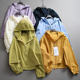 小狗刺绣宽松连帽冲锋衣小个子休闲短款 薄款 防晒衣夹克女外套L172