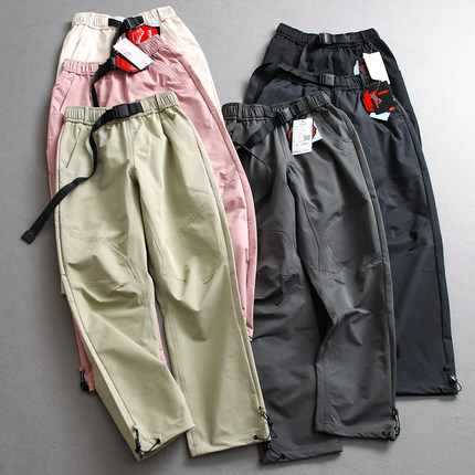 「情侣款」褶皱防风吸湿排汗户外登山徒步速干直筒工装休闲裤Z714