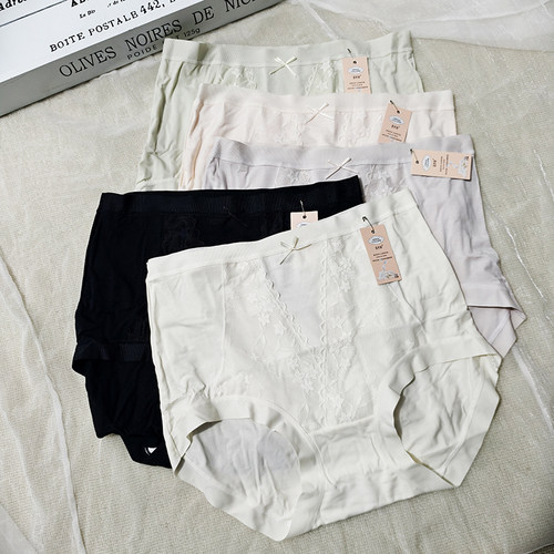 蕾丝高腰内裤女舒适包臀不勒短裤