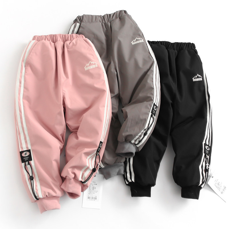 童装羽绒裤外穿侧边条纹中大童加厚保暖白鸭绒男女童休闲长裤G544,童装/婴儿装/亲子装,羽绒裤,淘宝优惠券,粉丝福利购,淘宝优惠卷