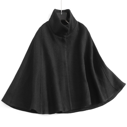 设计感长袖大衣欧美风毛呢外套女