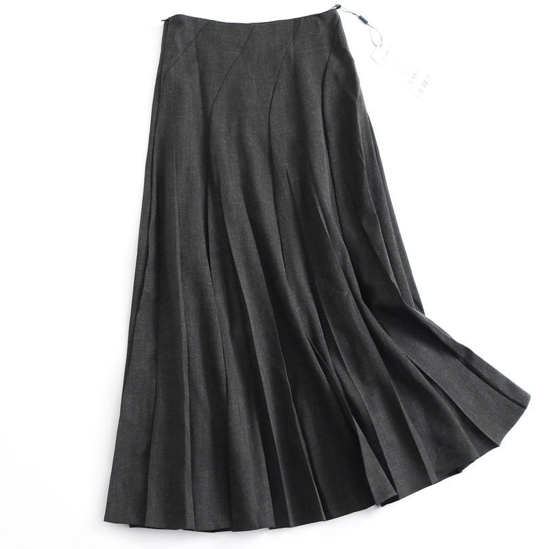 黑色赫本风a字裙伞裙2024秋新气质时髦长裙自然垂顺女半身裙G406,女装/女士精品,半身裙,淘宝优惠券,粉丝福利购,淘宝优惠卷