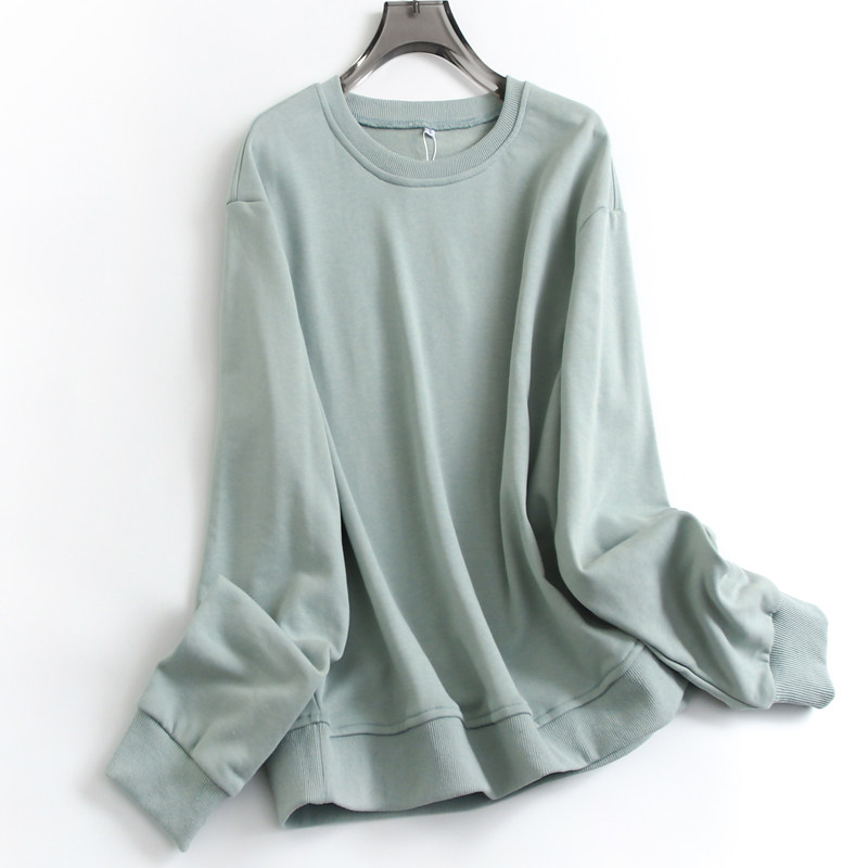 纯色简约圆领宽松慵懒风长袖套头百搭2024秋季柔软休闲女卫衣F953,女装/女士精品,卫衣/绒衫,淘宝优惠券,粉丝福利购,淘宝优惠卷