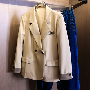 宽松外套女西装 新款 小西服V970 领OL通勤职场2025秋季 挺括有型西装