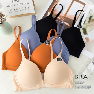 Q755隐形百搭 型无钢圈聚拢文胸三角杯透气内衣舒适运动背心 新版
