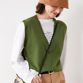 v领吊带马甲背心春装 新款 2022女打底衫 Z008针织衫 无袖 上衣外穿潮