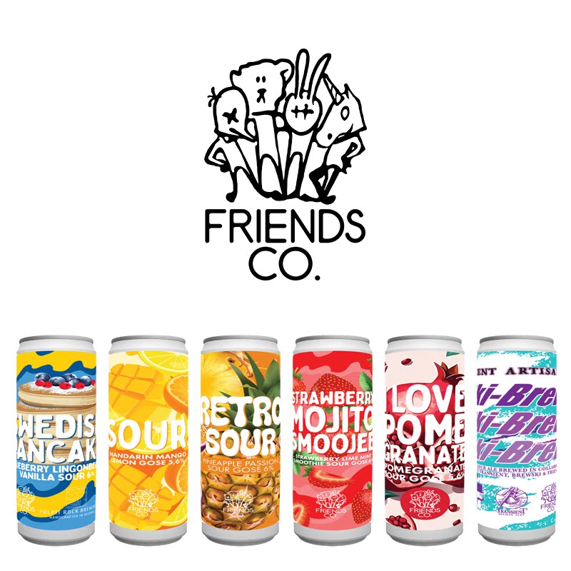 瑞典进口 四友记 Friends 系列 果味酸艾尔/古斯精酿啤酒 330毫升