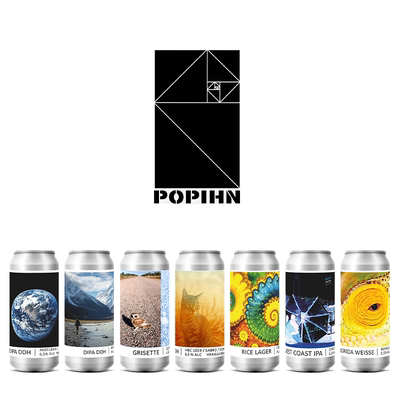 法国进口 波旁Popihn 大米拉格/浑浊IPA系列 精酿啤酒 440毫升