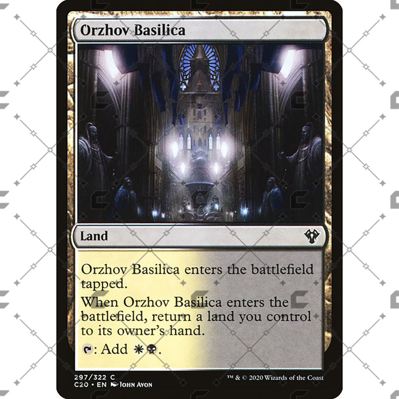 万智牌MTG指挥官2020C20-297欧佐夫大殿Orzhov Basilica中英/闪