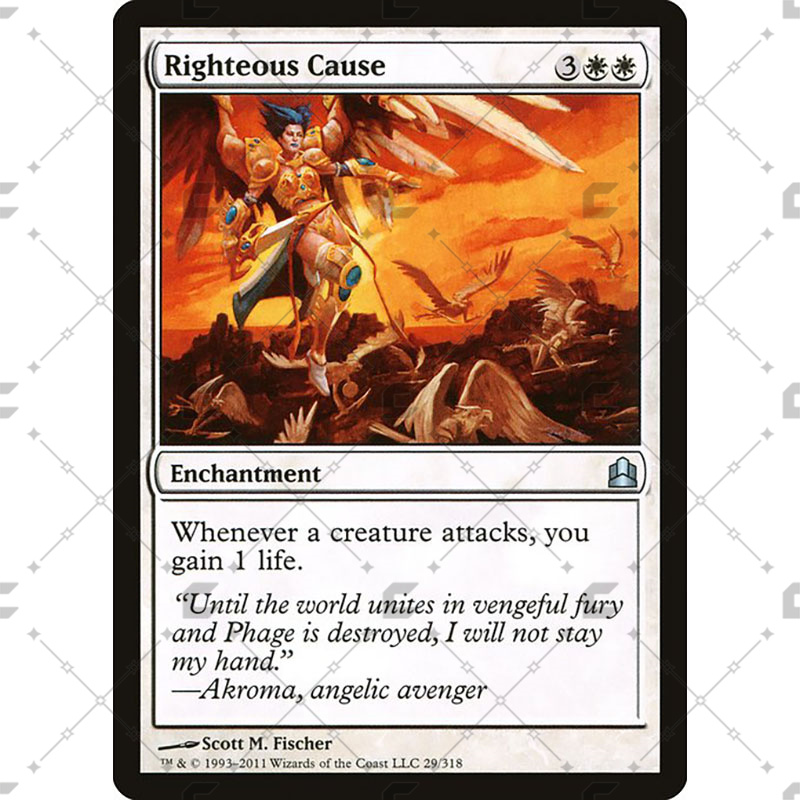 万智牌MTG指挥官C1129大义名分Righteous Cause中英/闪