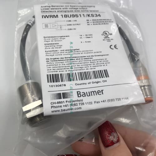 询价可 BAUMER堡盟【产品】IWRM 18U9511/KS34 测距传感器