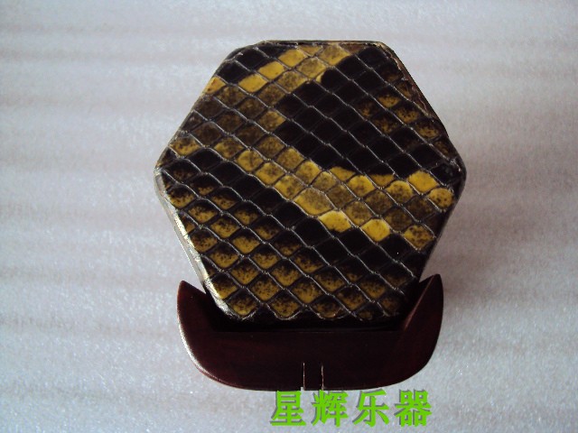 紫檀二胡蒙皮琴筒  六角二胡琴二胡