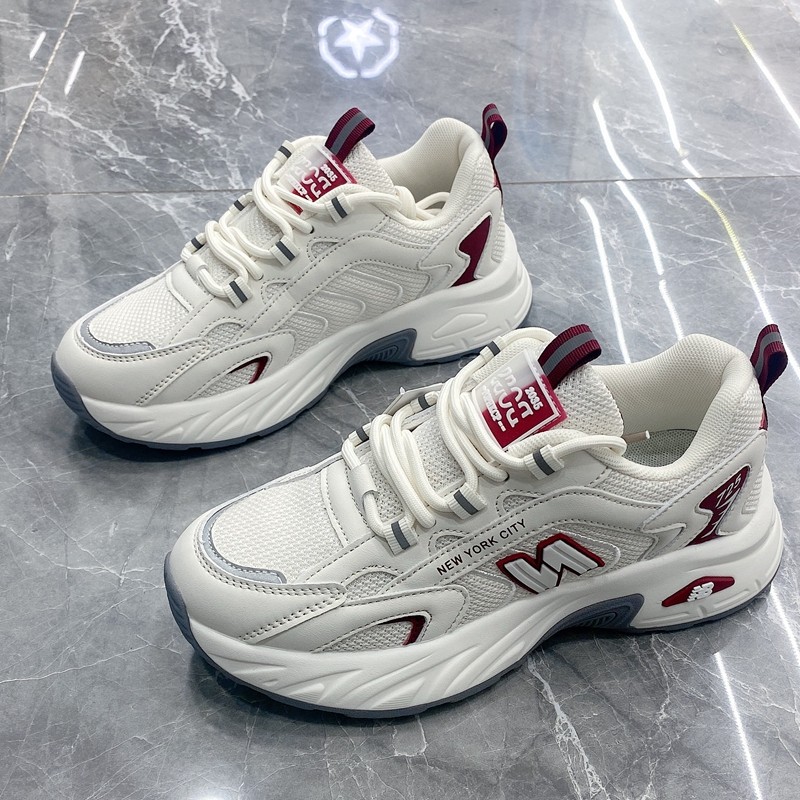 吉星宇品牌厚底老爹鞋女款2024秋季新款网面透气百搭运动休闲鞋潮