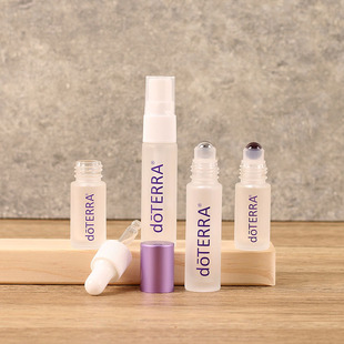 5ml 瓶便携玻璃走珠空瓶 10ml多特瑞天然紫水晶精油滚珠瓶香水分装