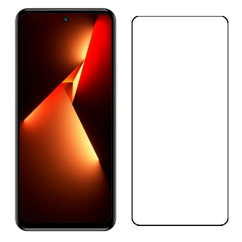 Подходящая к моделью TECNO POVA NEO 3 стальная пленка для экрана POVA NEO3 4G без черной окантовки, стекло-пленка LH6N противоударная, с водяными каплями