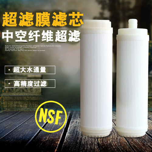 10寸平口超滤膜芯中空纤维插口UF