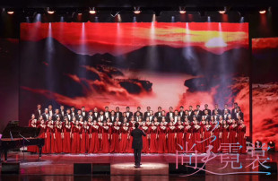 出租女士大合唱演出服女长裙红色金丝绒礼服裙乐团合唱团北京租赁